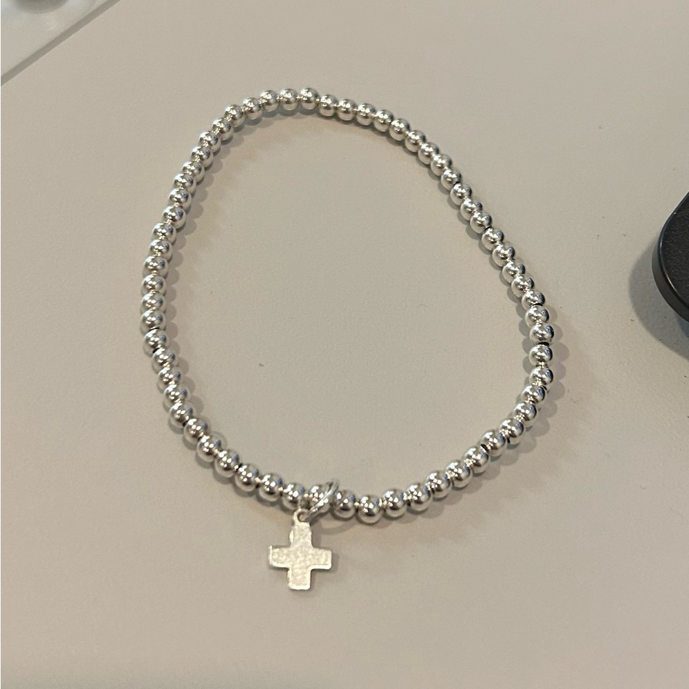 Enewton Silver Bracelet with Cross Charm